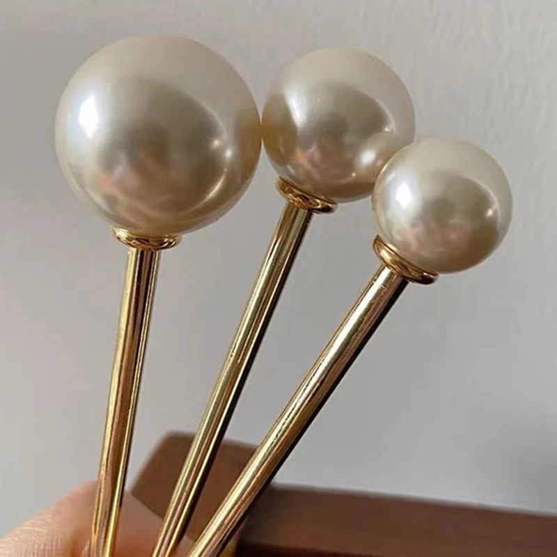 Pearl Hairpins Hair Sticks Hair Clip Hair Accessories Jewelry Gifts for Women Wedding Bridal Tiara