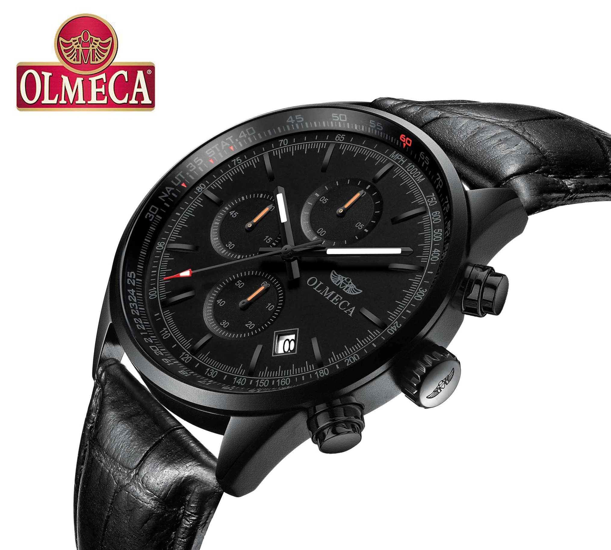 OLMECA Women Watch Luxury Fashion Dial Stainless Leather Wrist Quartz Watches Waterproof Business Health Reloj de mujer | Наручные часы