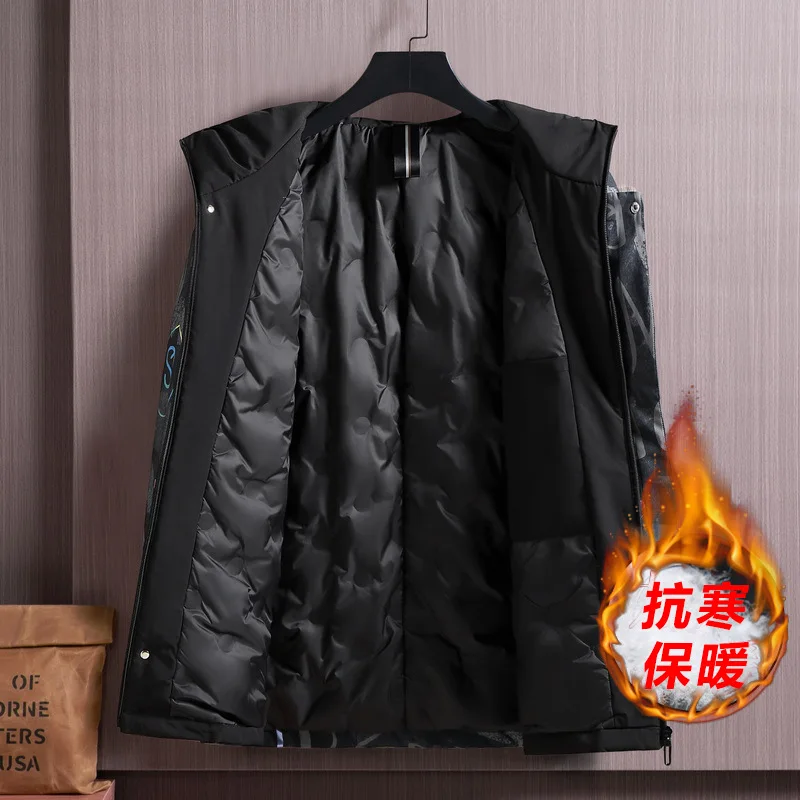 2022 Men's Down Jacket Warm Large Size Jacket Men's Casual High-quality Reflective Article Coat Winter Male Jacket Men's Coat