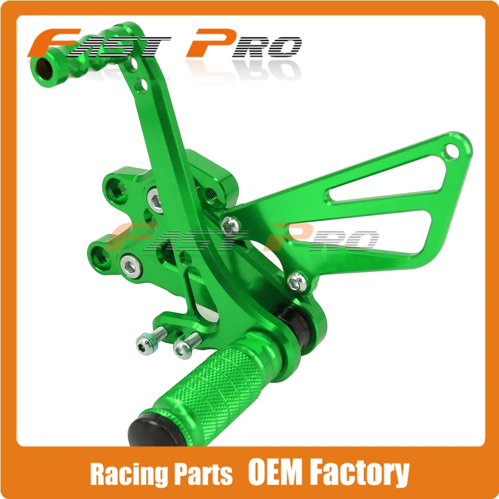 CNC Мотоцикл Регулируемые штифты для заготовки педали отдыха для KAWASAKI ZX10R ZX-10R ZX 10R 2004 2005