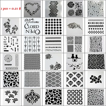 

Wholesale 100Pcs/set Flower Hollow Fondant Cake Decoration Tools Cake Cookie Biscuit Stencil Bakery Tool Mold Cake Stencil