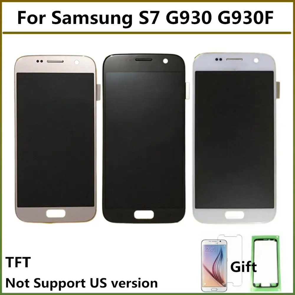 

LCD Assembly Screen For Samsung S7 G930V G930A G930F G9300 SM-G930F TFT LCD Display Screen Touch Digitizer For Samsung Galaxy S7