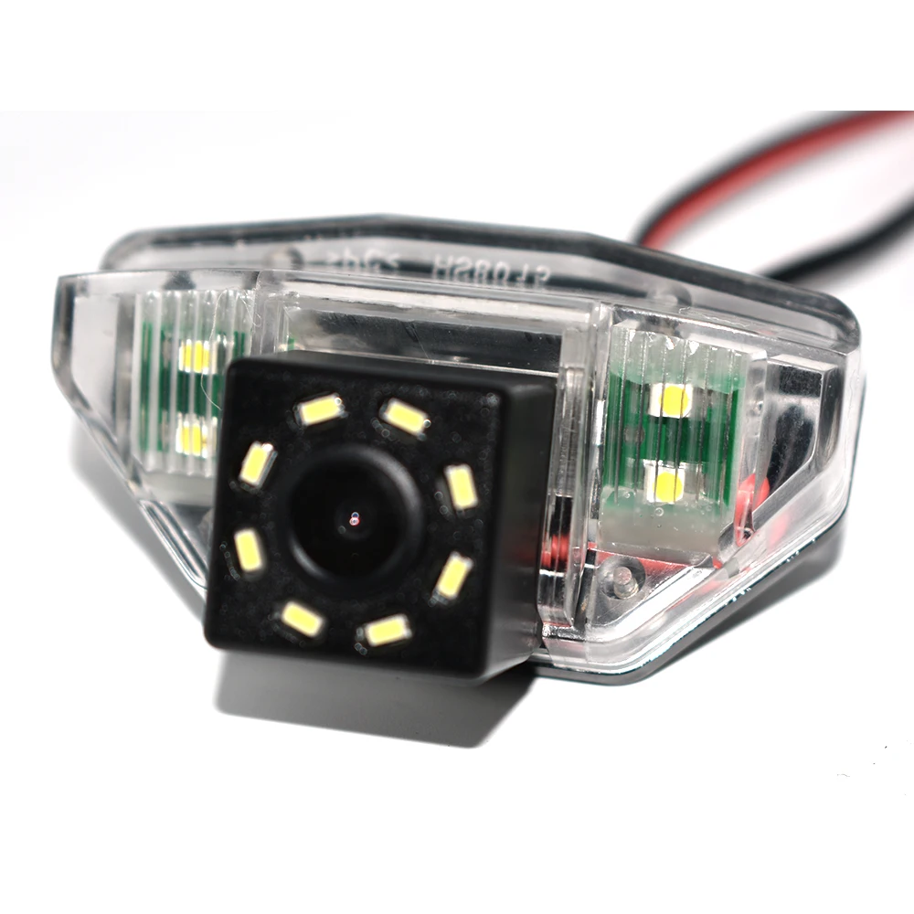 ZJCGO CCD HD Автомобильная камера заднего вида для парковки ночного видения для Honda Odyssey Crosstour TF Fit 2 MK2 для Acura MDX - Название цвета: 8-LED