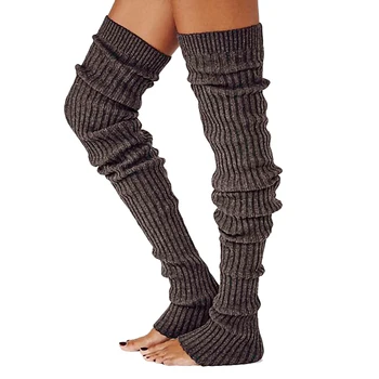 

Leg Warmers Women Winter Long Warm Leg Warmers Cable Knitted Crochet Long Socks Leg Warmers Ladies
