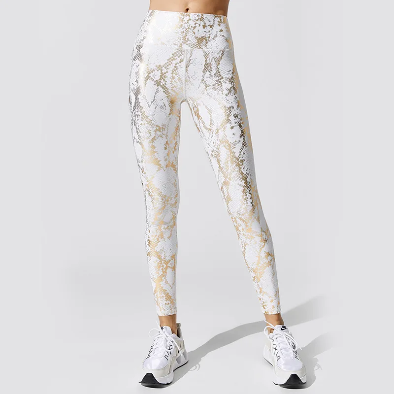 Shiny Scrunch Leggings Sport Women 