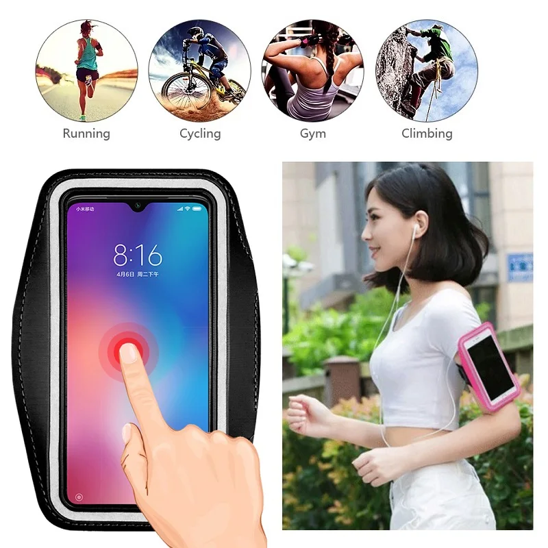 Для Xiaomi Mi 9 9T Pro 8 SE Mix 4 3 2s 2 F1 A3 A2 Lite A1 сумка ручной для держателя телефона пояса бега