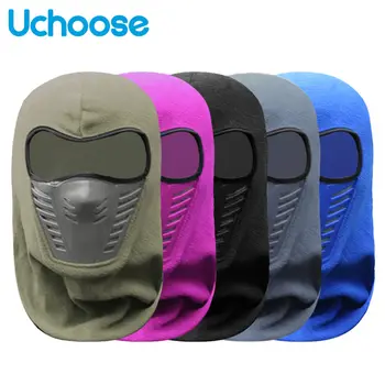 

Winter Warm Outdoor Full Face Masks Balaclava Motorcycle Bike Climb Ski Windproof Head Protector Carbon Filter Thermal Fleece