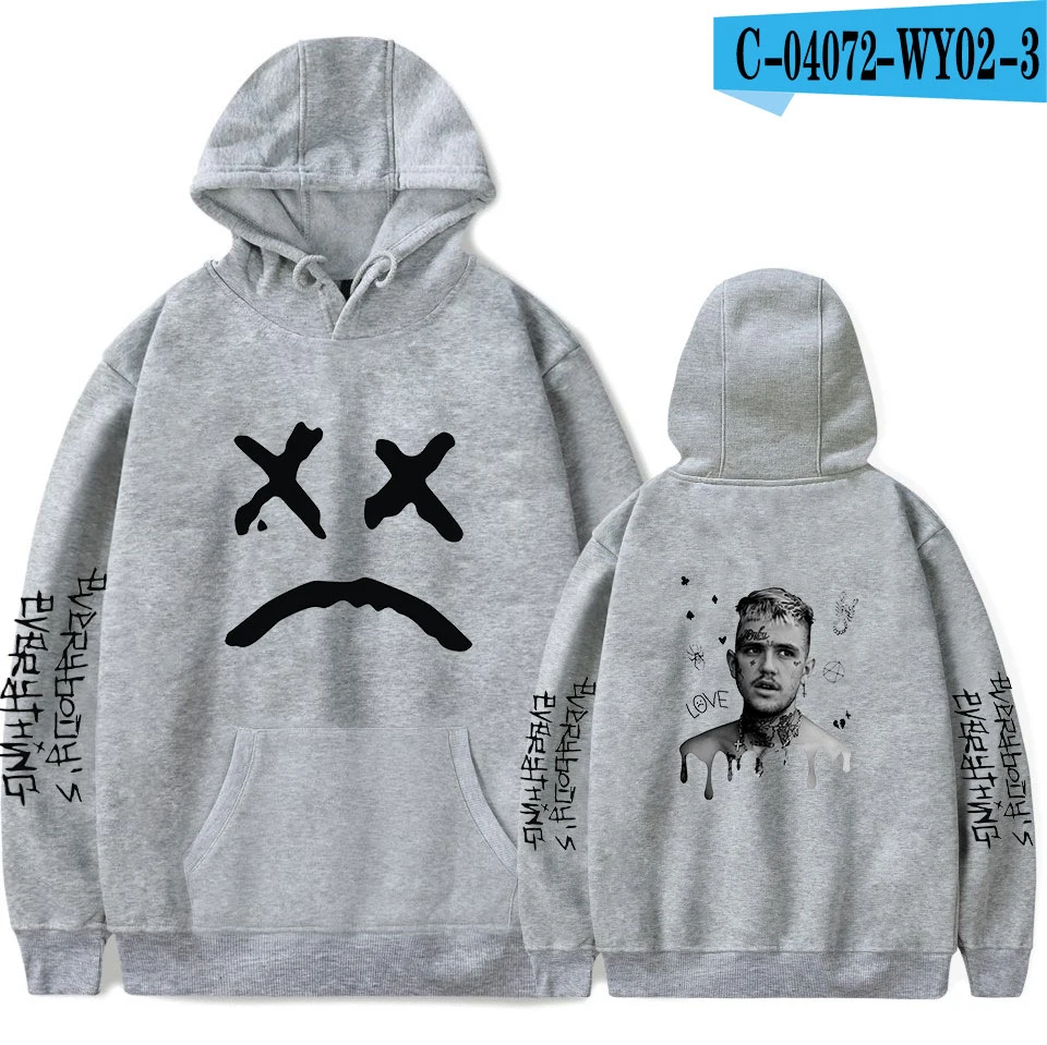 Lil peep комфортная новая толстовка женская мужская популярная толстовка модная куртка осенняя и зимняя одежда для мальчиков и девочек черный пуловер - Цвет: As picture