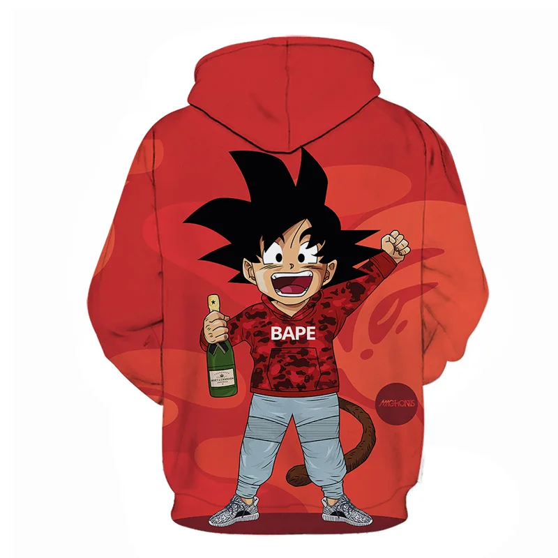 3D героя аниме Наруто/худи Dragon Ball Для мужчин/wo мужчин FashionNew дизайн толстовки
