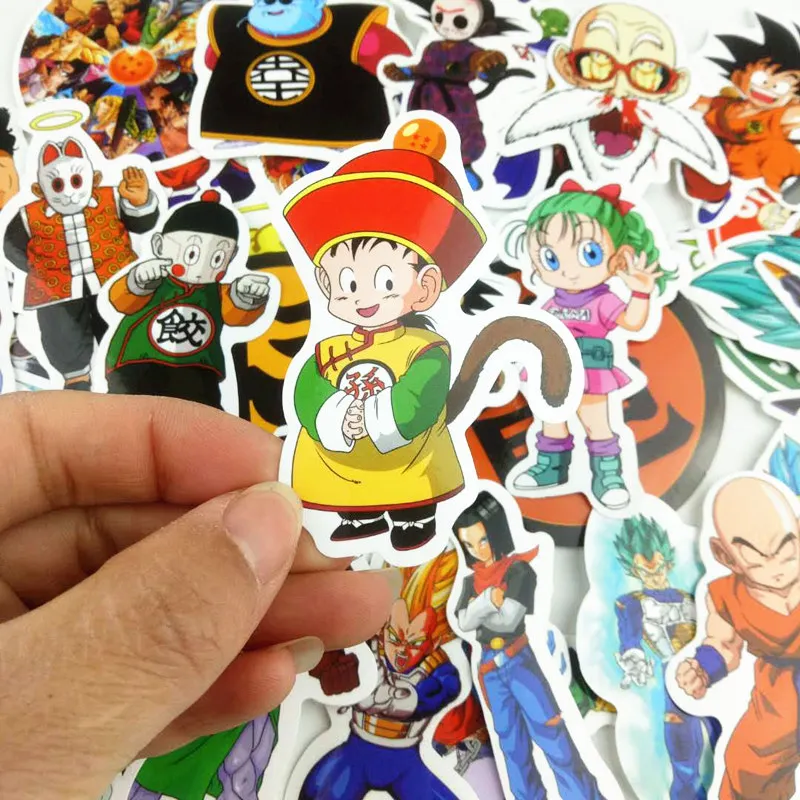 50 шт./1 лот Dragon Ball Z Супер Саян Гоку Вегета наклейка креативная индивидуальная Водонепроницаемая наклейка для ноутбука для пальцев