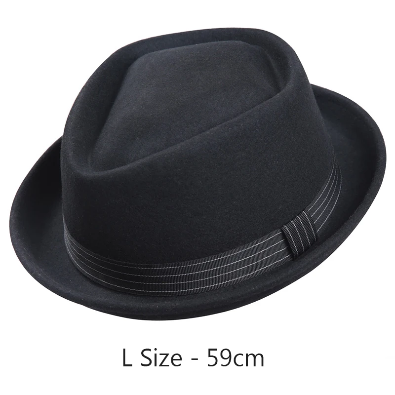 Sedancasesa зима осень фетровая шляпа сохраняет тепло рождественские подарки Трилби шапки для мужчин австралийская шерстяная фетровая шляпа 57-59 см