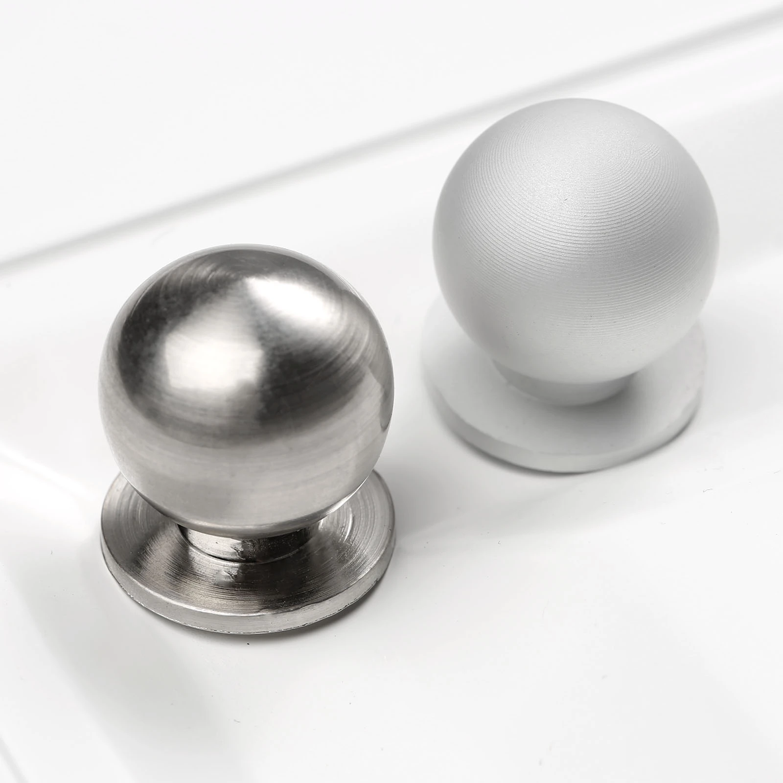 1set Modern Round Ball Knob Aluminium alloy Matt Furniture Pull Handle