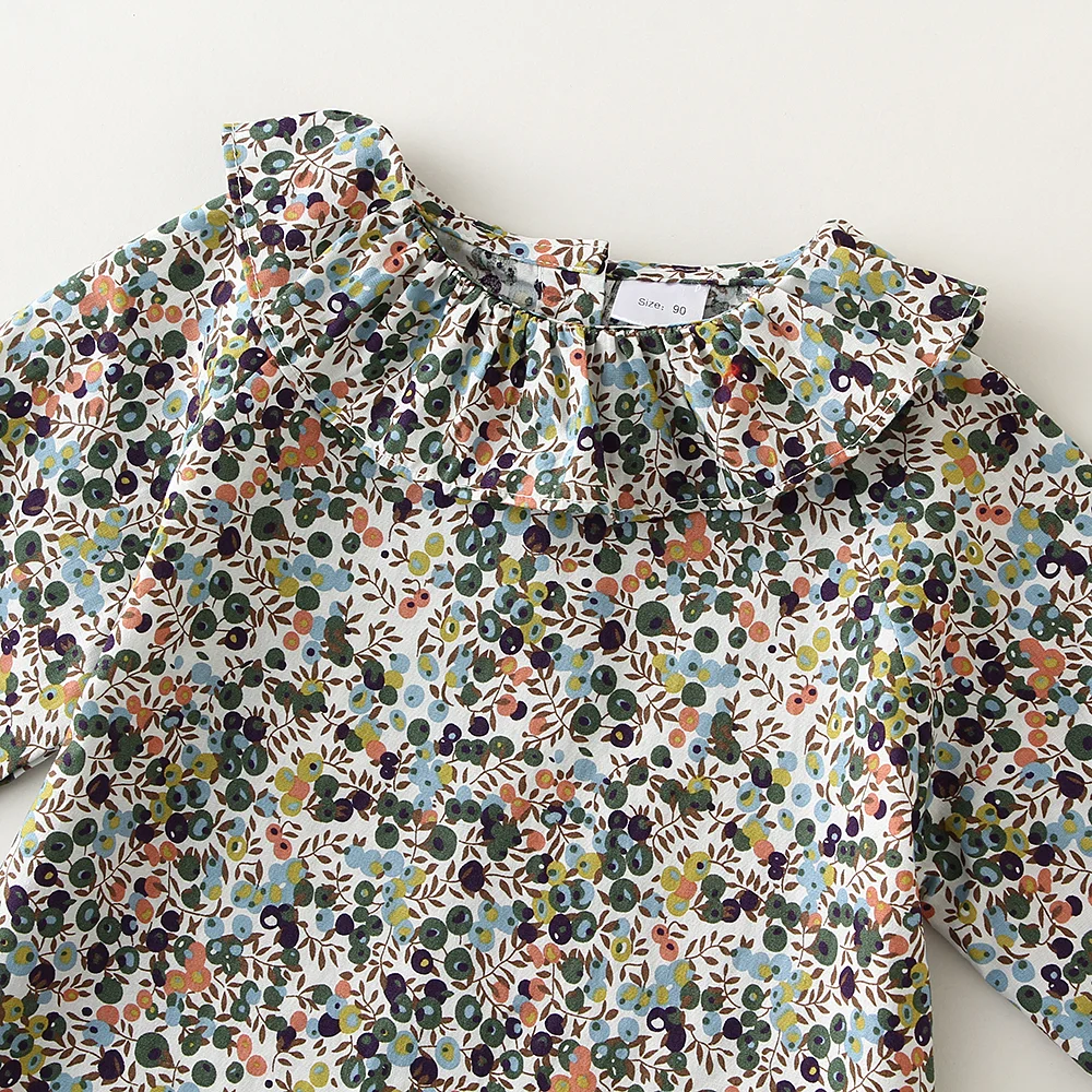 Fashion Baby Girl Cotton Blouse Infant Toddler Girl Princess Cotton Shirt Long Sleeve Summer Spring Girls Tops Blouses baby girls blouse baby girls shirt