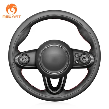 

MEWANT Black Artificial Leather Steering Wheel Cover for Mini(Hatchback/Mini) 2014-2020 Clubman Convertible Countryman 2017-2020