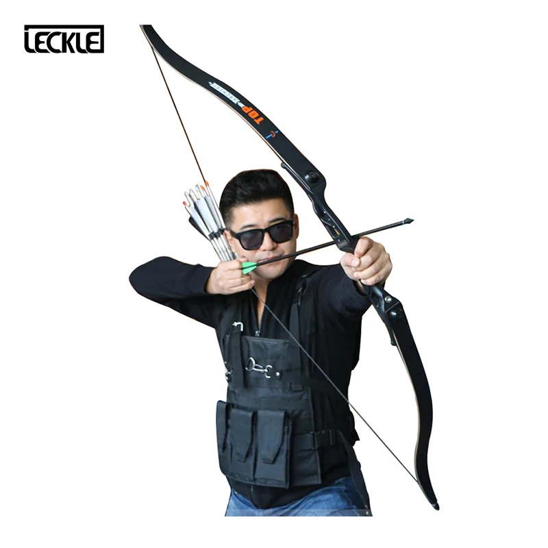 

30-50lbs Archery Recurve Bow Metal Riser Hunting Shooting Bow Black Training Takedown Bow 56inch Free Shipping