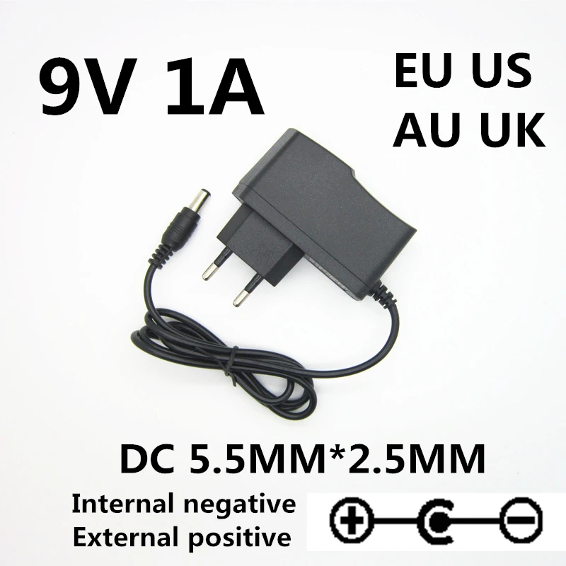 AC 100-240V to DC 9V 1A AC DC Adapter Power Supply Charger for Super Nintendo SNES Charger Red and White Machine Transformer