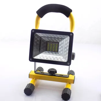 

LED Rechargeable Floodlight red blue Emergency flash light flashlight Cordless Flood Light Portable Work Light Lamp