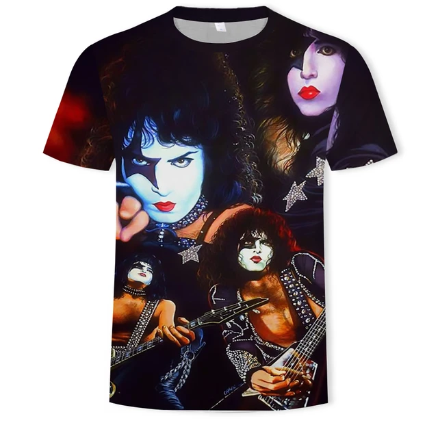 2021 summer fashion new handsome stars concert 3D printing pattern men's casual trend T-shirt apparel T376