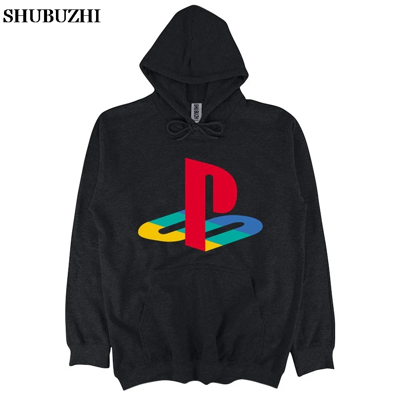 black Осенняя зимняя мужская толстовка с капюшоном модная Толстовка Пуловер Playstation sony Playstation Logo Gamer унисекс Толстовка мужской подарок Топы - Цвет: black