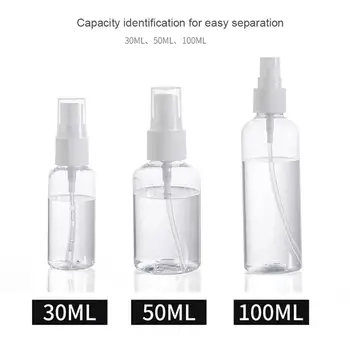 

1Pcs Transparent Empty Spray Bottles 30ml/50ml/100ml Plastic Mini Refillable Container Empty Cosmetic Containers