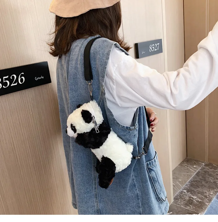 Girl Plush Stuffed Cute Panda Bag Makeup Bear Cat Knapsack Soft Pillow Woman Animal Lady Backpack Baby New year Gift Kids Toys (8)