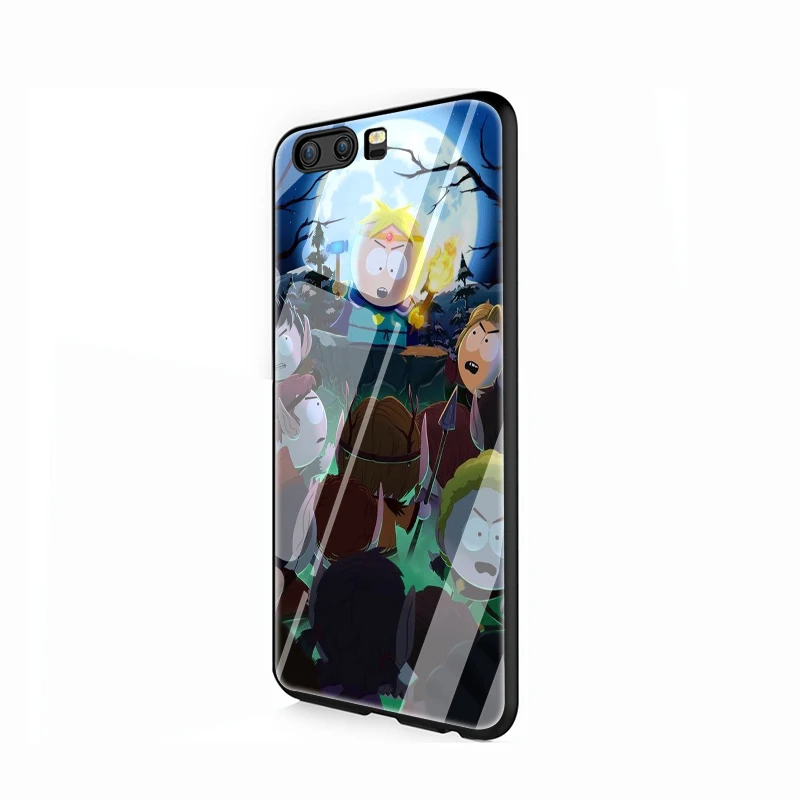 EWAU аниме Southpark чехол из закаленного стекла для телефона для huawei P10 P20 P30 Lite Pro P Smart - Цвет: G4