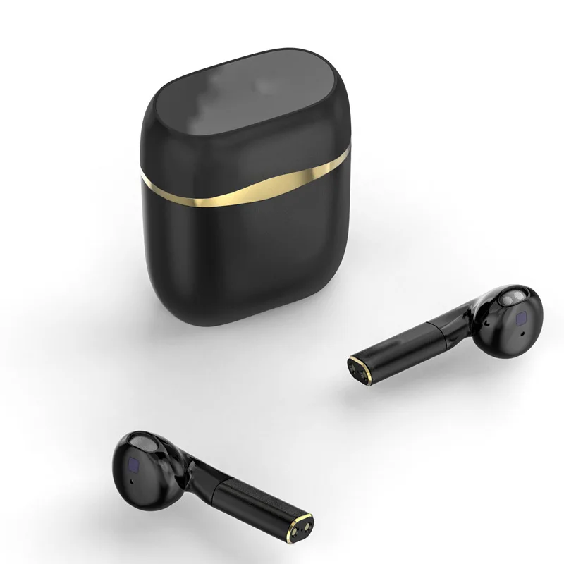 J11 Превосходное качество TWS беспроводные наушники Bluetooth V5.0 оптические датчики наушники тяжелый бас стерео звук половина наушники-вкладыши - Цвет: Черный
