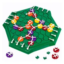 Kuulee Children Desktop Intelligence Cross Track Connection Chess 2-4 People Thinking Game Parent-child Educational Toys