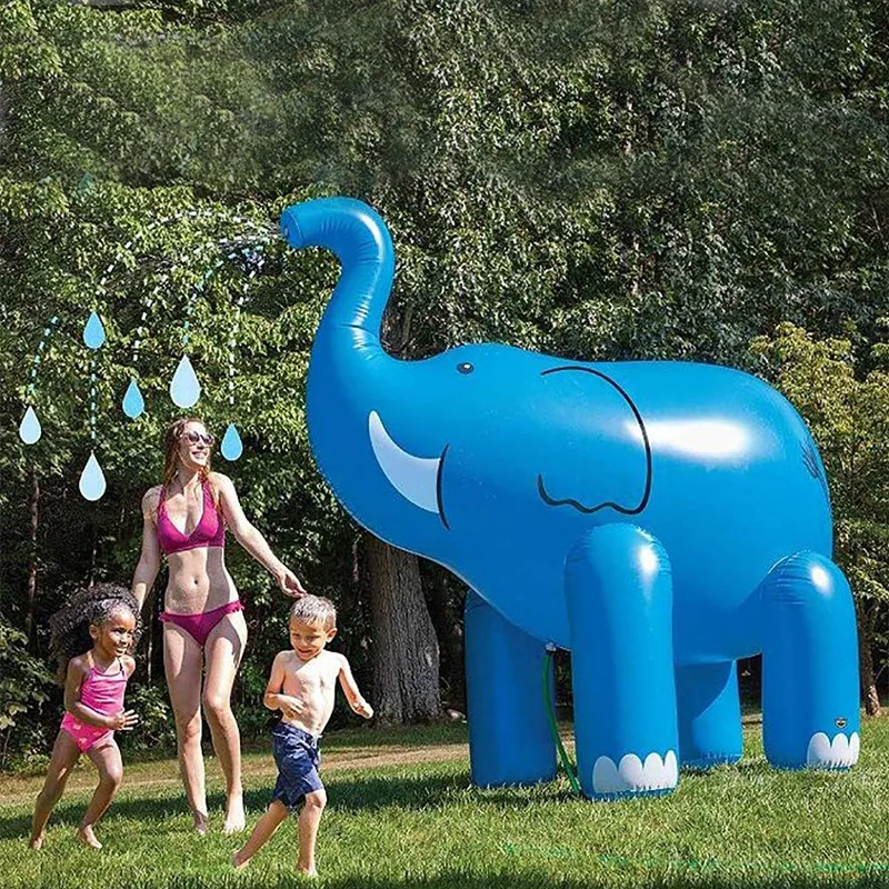 Summer Unicorn Home Garden PVC Elephant Animal Water Park Inflatable Sprinkle Water Toy Children Play Spray Toy For Baby