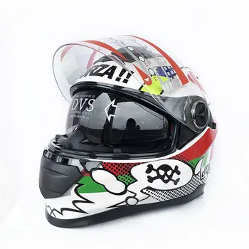 

Original dgl brand Full Face Riding Helmet Motor Helmets Capacete De Motor Dual Lens Safety Helmet Good Quality ECE Approved