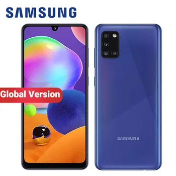Перейти на Алиэкспресс и купить Смартфон Samsung Galaxy A31 A315F/DS, глобальная версия, мобильный телефон, 5000 мАч, 128 ГБ, 4 Гб, 6,4 дюйма, четыре камеры, 48 МП, две SIM-карты, Android, 4G
