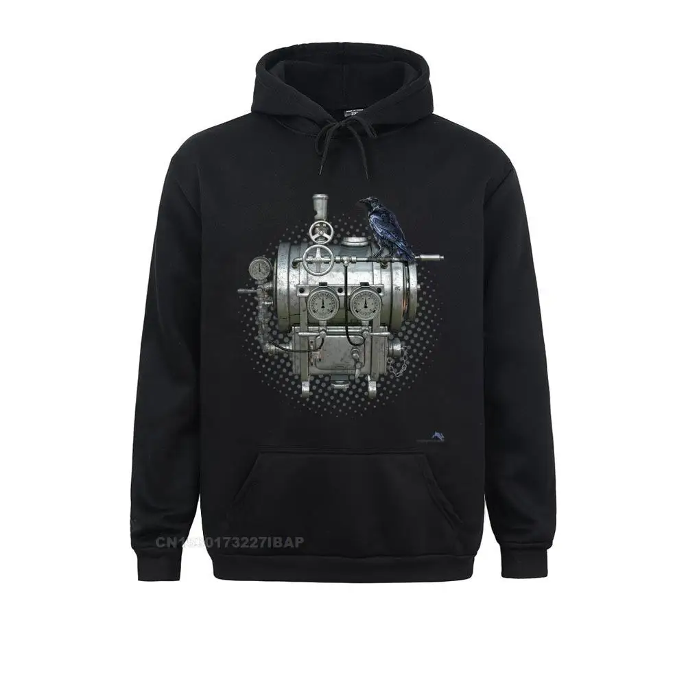 

Steampunk -Crow Of Mechanical Machines Cute Adult Sweatshirts Custom Hoodies Long Sleeve Classic Clothes Summer/Autumn