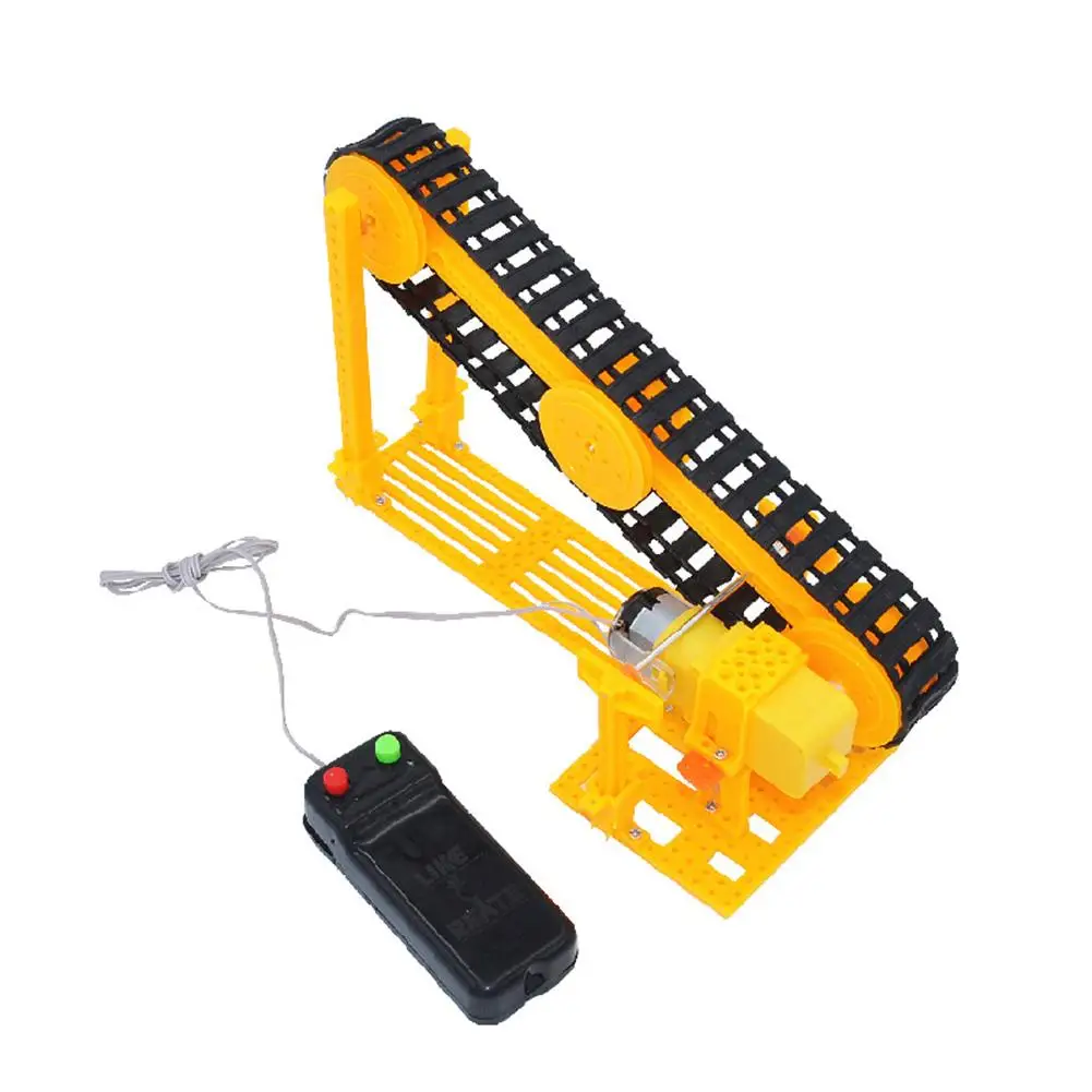 DIY Электрический конвейер транспортер модель сборки наборы для экспериментов Образование игрушка Новый
