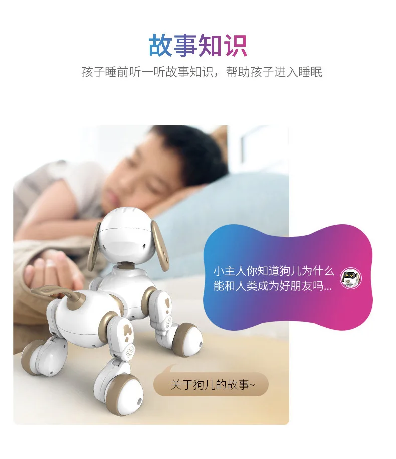 Intelligent Robot Dog AMWELL Decatur 18011 Children'S Educational Early Childhood Pet Electric Remote Control Dialogue Toy Dog
