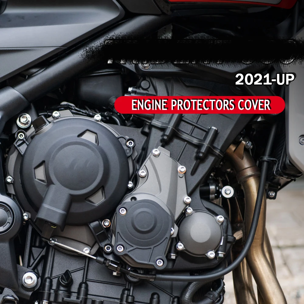 

NEW Accessories For Trident 660 Motorcycle Engine Protection caver Glass Fiber Nylong Cover 2021 2022 -
