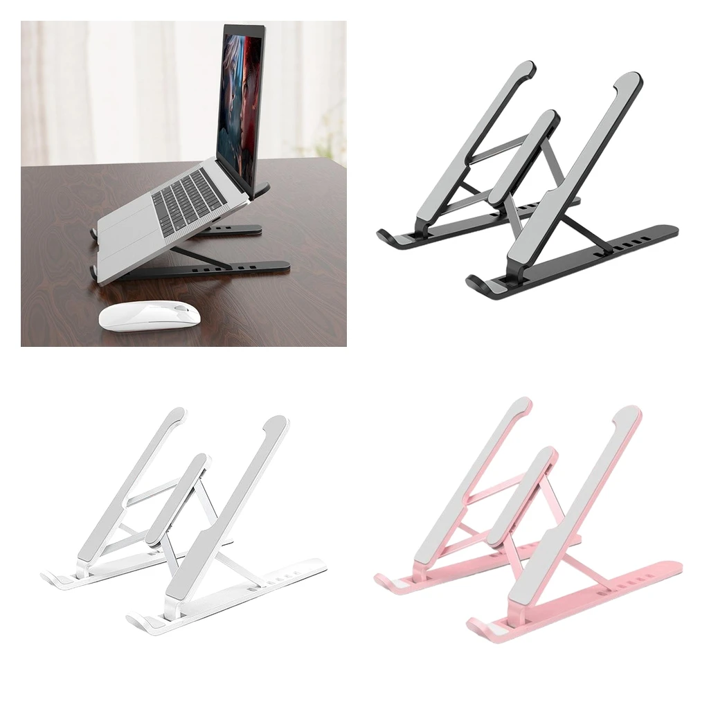 Laptop Tablet Stand,Foldable Portable Desktop Laptop Holder, Universal Lightweight Adjustable Ergonomic Tray Cooling Stand