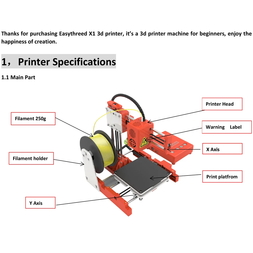 FDBRO Мини Портативный Детский 3D DIY принтер для домашнего образования подарок студентам Печать Поддержка один ключ печати Creality