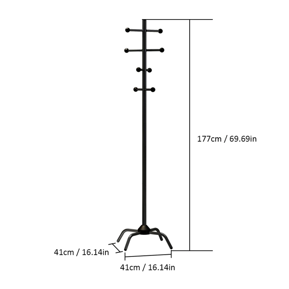 Напольная вешалка для одежды, вешалки для дерева, настенная стойка, шкаф, подвесные вешалки для хранения для спальни, детская одежда, шляпа, крючок, полка, Домашний Органайзер - Цвет: 177CM
