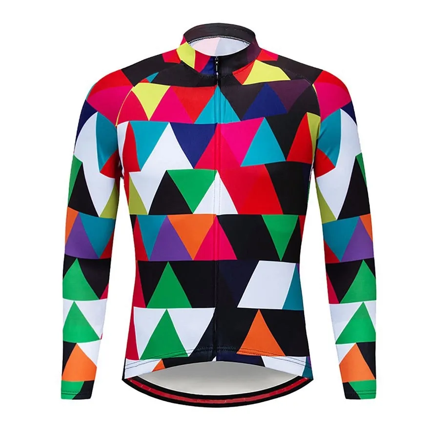 thumbnail image 1 of Jersey de ciclismo de montaña 100 % poliéster con sublimación personalizada para hombre, camiseta de secado rápido con diseño de manga larga, nueva oferta especial para montar en bicicleta, 1 of 5
