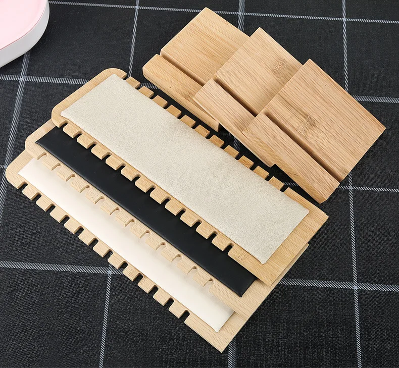 Bracelet Jewelry Display Stand Stand Wooden Bracelet Necklace Storage Support Jewelry Storage Rack Display Cabinet