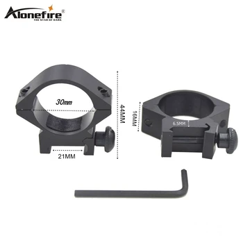 

AloneFire M3017 30mm Ring Weaver Picatinny 21mm Rail Airsoft Rifle Shot gun light Laser sight Scope tactical Mount Dovetail Base