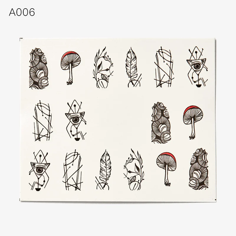 Q02893 RBAN NAIL Art переводные наклейки для ногтей, сделай сам, украшения для цветов, наклейки для ногтей, водяные татуировки, инструменты для ногтей, инструменты для украшения ногтей - Цвет: Q02893