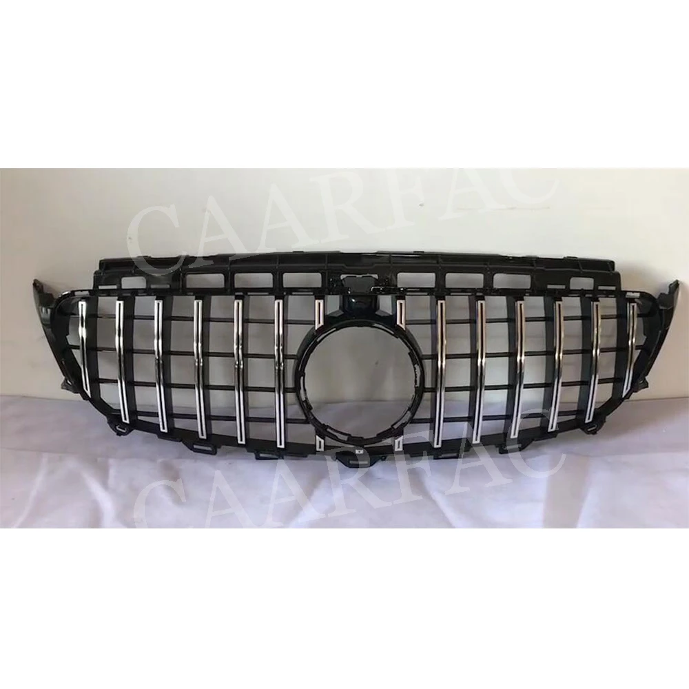 GT Style ABS Front Bumper Grill Mesh Grille Cover for Mercedes Benz W213 C238 E250 E300 AMG- Without without Sign
