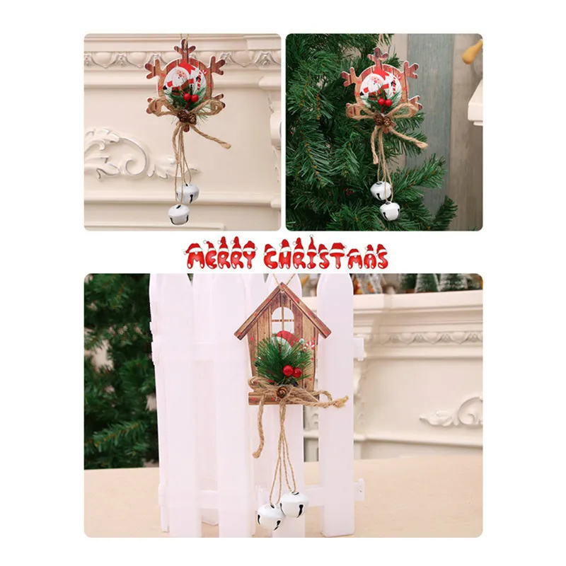Рождественская Jingle подвеска с бубенчиками Рождественская елка украшения подарок колокольчики рождественские украшения Navidad новогодние вечерние украшения