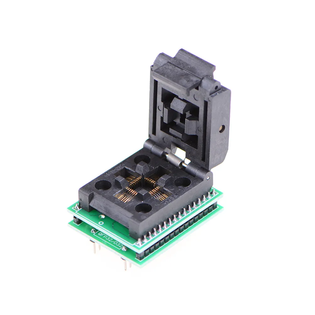 1PC TQFP32 QFP32 LQFP32 TO DIP28 Adapter Socket Support ATMEGA8 ATMEGA8A ATMEGA328 AVR MCU TL866A TL866CS 43.2 * 35.6mm