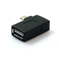 Высокая скорость передачи Micro USB 2,0 хост-адаптер OTG ПВХ литья Micro OTG адаптеры для сотового телефона планшета электрические инструменты черный