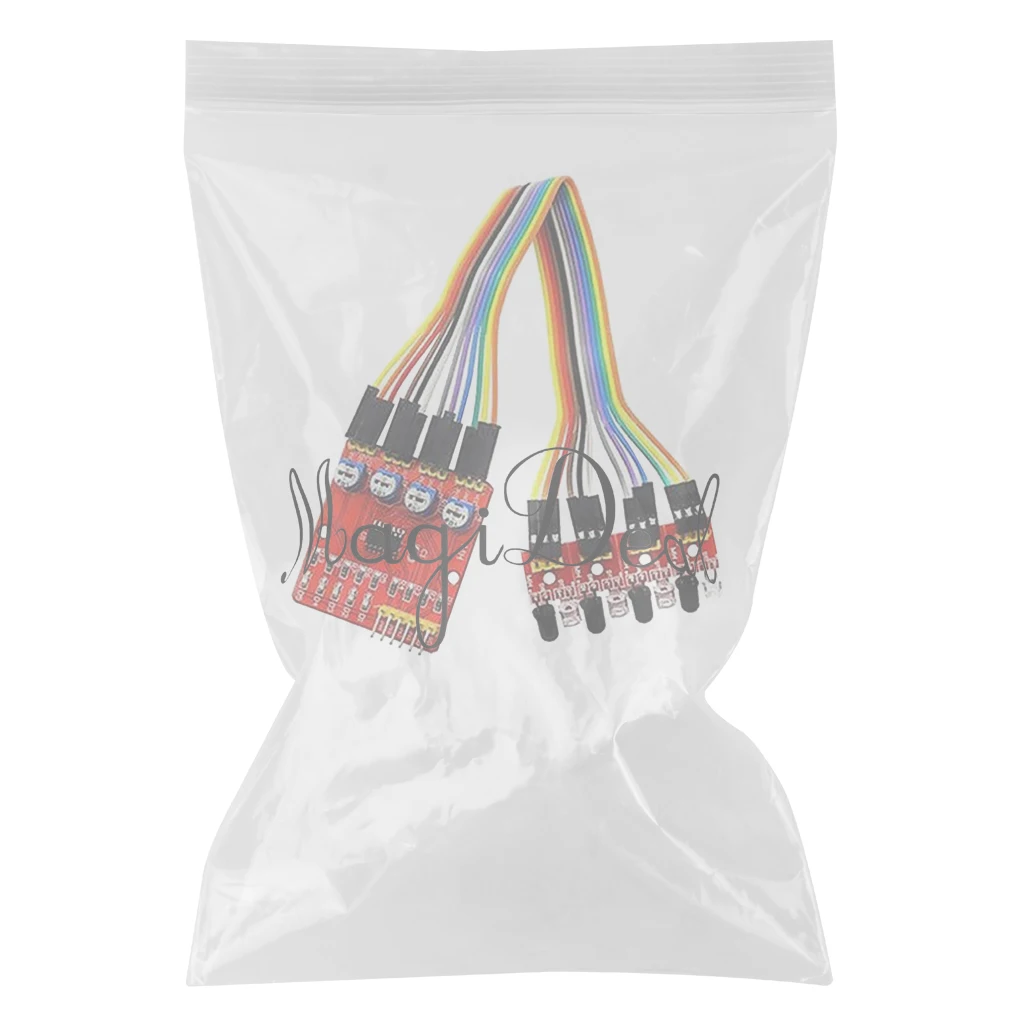 4-way Infrared Tracing Tracking Module Transmission Line Module Car Sensor