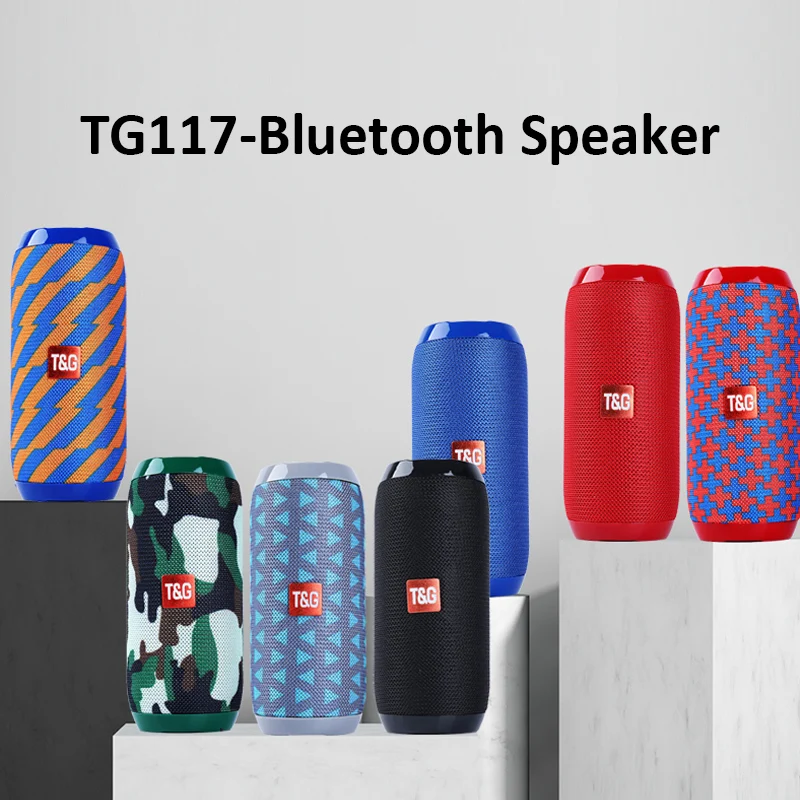 

HIFI Portable Wireless Bluetooth Speaker Stereo Column Boombox Subwoofer Speakers for PC Support FM Radio TF AUX USB for Phones