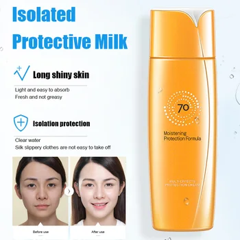 

Wholesale Sunscreen Waterproof Sunblock Cream Isolation Moisturizing Oil Control Face Skin Care 70g Women Girl Ladies M3