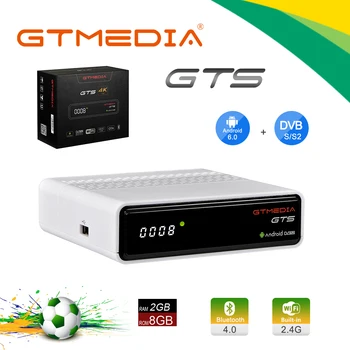 

GTmedia GTS Android 6.0 4K 2G/8GB BT4.0 Set top box Smart TV BOX Amlogic S905D DVB-S2 Satellite Receiver
